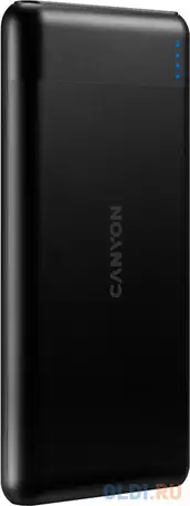 Внешний аккумулятор power bank 10000 мач canyon pb-107 черный, фотография 1