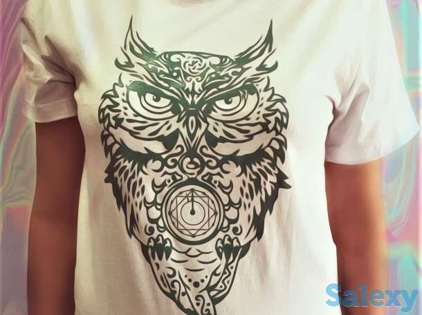 Акция июля -10% Печать на футболках логотипы надписи, фотография 3