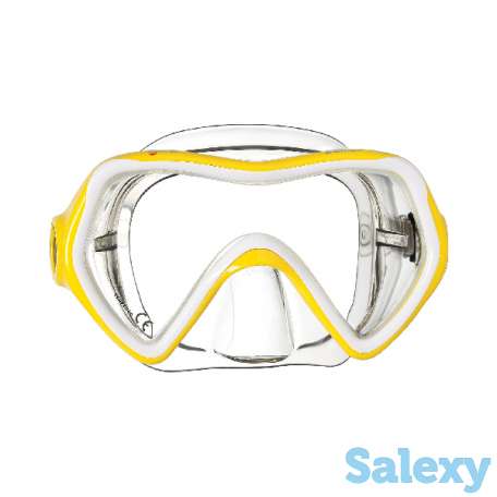 Маска для плавания mares comet, для детей - ц.обт.прозрачный, ц.р.бело-желтый, фотография 2