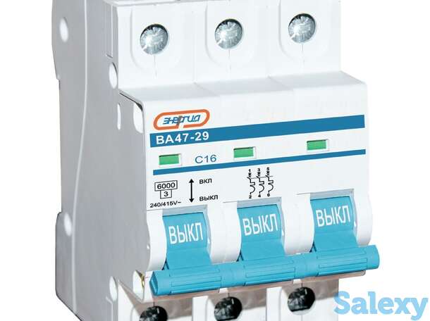 Автоматический выключатель 3P 16A ВА 47-29 Энергия, фотография 1
