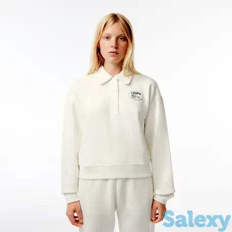 Женская толстовка lacoste из органического хлопка с флисом, фотография 1