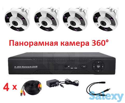 Продам панорамный комплект видеонаблюдения на 3 камеры (Панорамные камеры 360° высокого разрешения AHD 2.0mp). Новинка!, фотография 1
