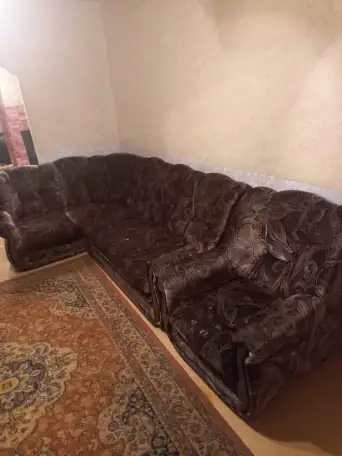 Продам мягкий диван с креслом, бу, фотография 1