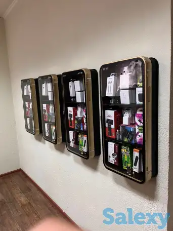 Полка-витрина для аксессуаров мобильных телефонов., фотография 1