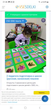 Ассистенты педагогов в группы русс.и каз. по подготовке к школе детей с ЗПР, ЗРР, ОНР, фотография 1