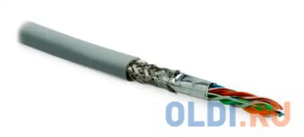 Hyperline sfutp4-c5e-s24-in-lszh-gy-305 (305 м) кабель витая пара sf/utp, категория 5e, 4, фотография 1