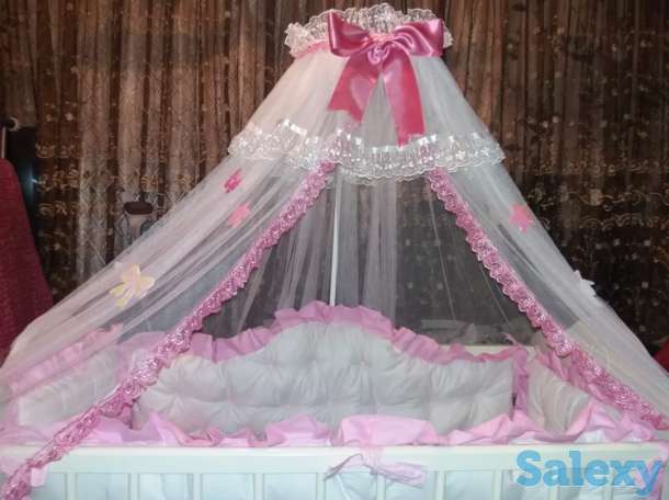 Детские бортики на кроватку, постельное белье, подушки, фотография 8