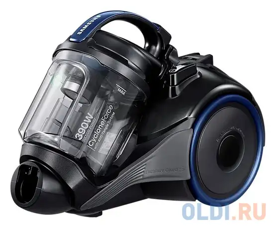Пылесос samsung vc4100 сухая уборка синий чёрный, фотография 1