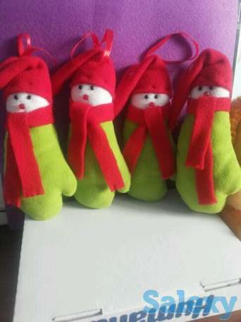 Новогодние игрушки из фетра, фотография 9