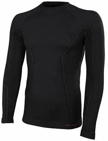 Термокофта brubeck men active wool black, фотография 19