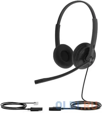 Гарнитура проводная yealink yhs34 lite dual черный, фотография 1