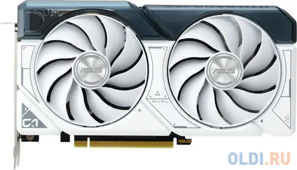 Видеокарта asus nvidia geforce rtx 4060 ti dual white oc 8gb, фотография 1