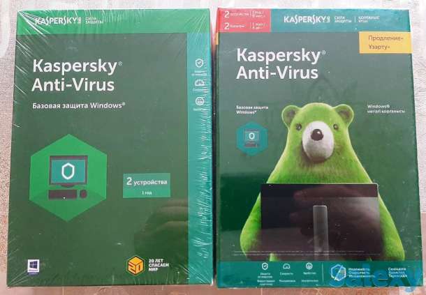 Продаю- Kaspersky Anti-Virus (Касперский Антивирус) На 2 устройства, на 1-год., фотография 1