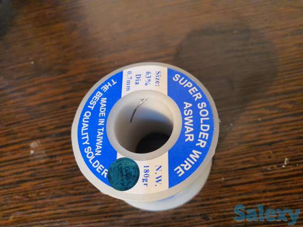 Припой Тайвань (0.7мм - 180 гр, 1 мм - 100 гр), фотография 5