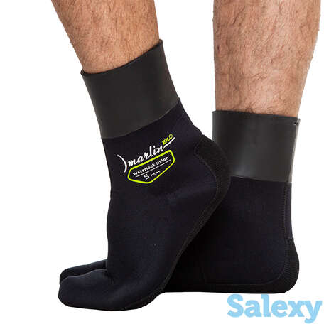 Носки marlin waterlock nylon eco, черн., неоп., 7mm, фотография 1