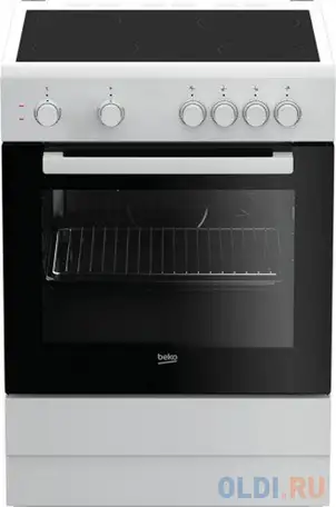 Плита электрическая beko ffss67000w белый/черный стеклокерамика, фотография 1