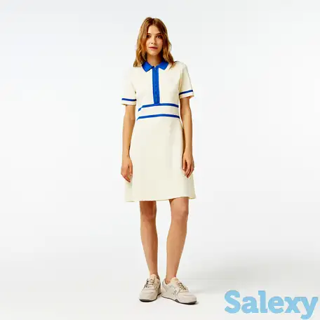 Женское платье lacoste с короткими рукавами и молнией, фотография 1