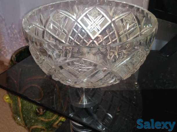 хрустальная салатница, фотография 1