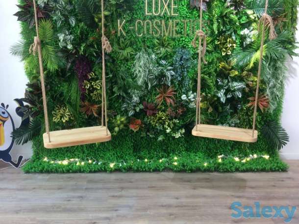 Искусственное озеленение/фитостена/искусственные цветы/мох, фотография 4