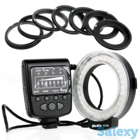 Макро вспышка кольцевая светодиодная, фотография 5