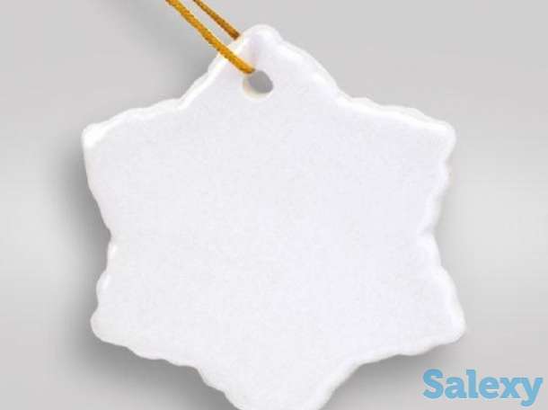 Керамические шары к новому году. Елочные подвески с печатью., фотография 1