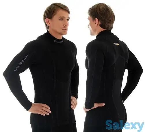 Термокофта brubeck men wool merino black, фотография 5