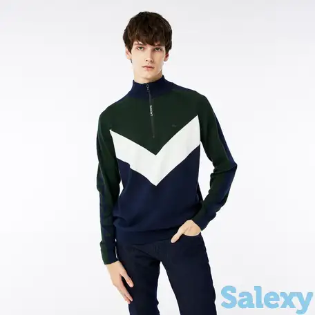 Мужской свитер lacoste regular fit на молнии, фотография 1