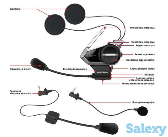 Мотогарнитура с премиальным звуком  SENA 50S DUAL, фотография 6