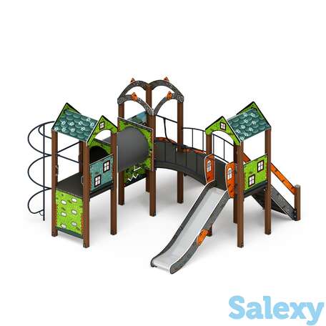 Детский игровой комплекс «городок (город)» дик 2.01.3.03-21 h=1200, фотография 1