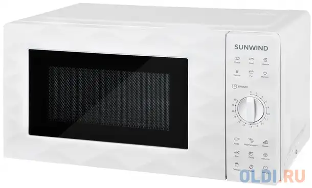 Микроволновая печь sunwind sun-mw001 600 вт белый, фотография 1