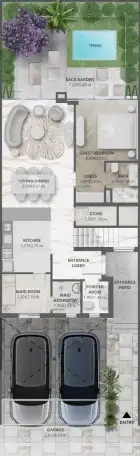 Продается роскошный таунхаусвилла в Дубай H1-21 1st Street Мейдан-Саут-Виллас Вади эс Сафа 3 Хадаэк Мухаммед Бин Рашид, фотография 5