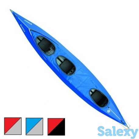 Байдарка каркасно надувная тритон вуокса 3 люкс серая/красная, фотография 1