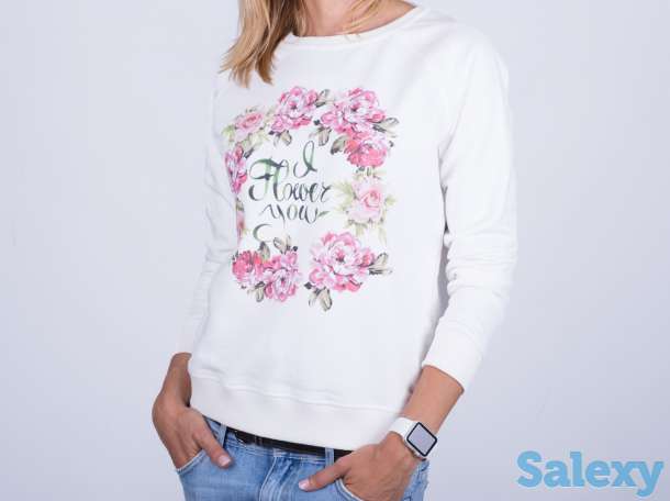 Свитшот для прекрасной половины с принтом. Печать на свитшоте крутых рисунков., фотография 1