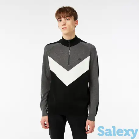 Мужской свитер lacoste regular fit на молнии, фотография 1