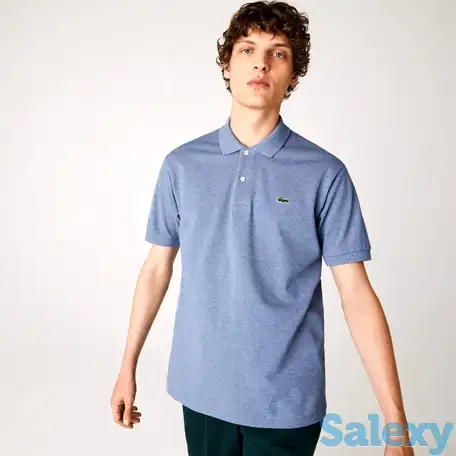 Мужское поло l.12.12 из меланжевой ткани, фотография 1