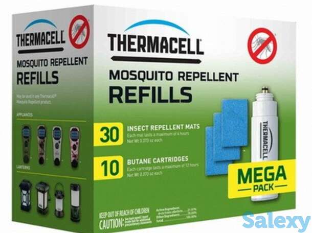 Набор thermacell mega refill (10 газовых картриджа + 30 пластин), фотография 1