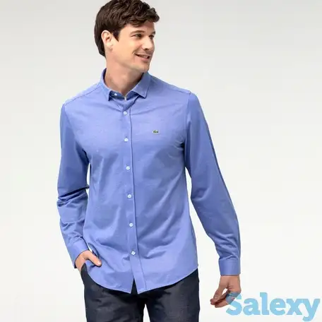 Мужская рубашка lacoste с длинным рукавом, фотография 1