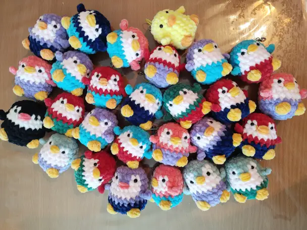 Вязанные брелки, фотография 1