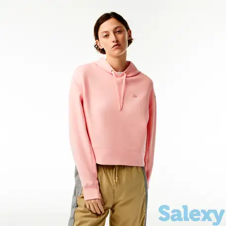 Женская толстовка lacoste loose fit с капюшоном, фотография 1