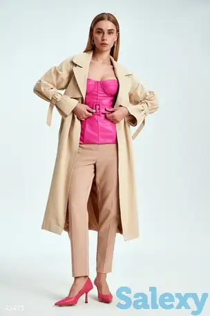 Бежевые зауженные брюки, фотография 2
