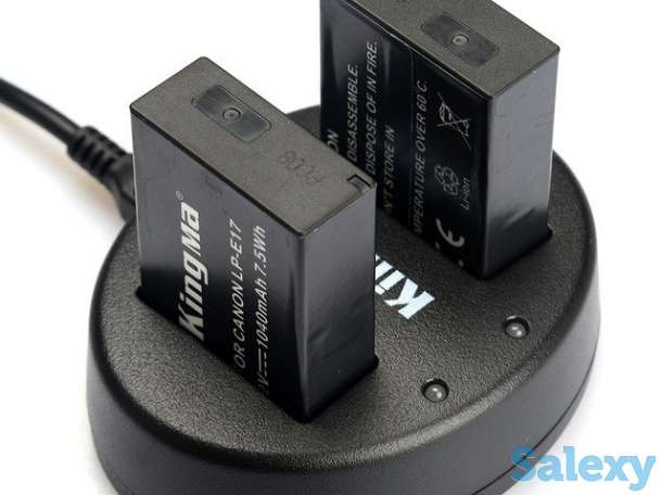 Продам зарядное устройство на два аккумулятора Canon LP-E17, KingMa BM015-LPE17, фотография 1