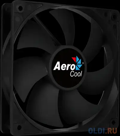 Вентилятор aerocool force 12 black, 120x120x25мм, 1000 об./мин., разъем molex 4-pin, фотография 1