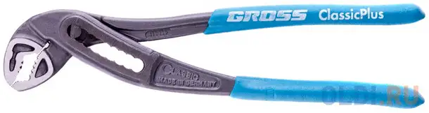 Клещи переставные, обливные рукоятки 180 мм// gross, фотография 1