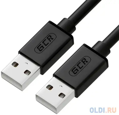 Greenconnect кабель 2.0m usb 2.0, am/am, черный, 28/28 awg, экран, армированный,, фотография 1