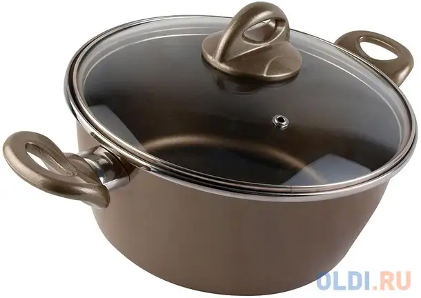 Кастрюля vitrinor champagne 24 24 см 4.4 л сталь, фотография 1