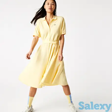 Женское платье-поло lacoste с поясом, фотография 1