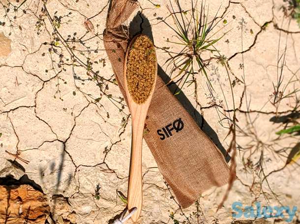 Щётка для сухого массажа тела sifo - овальная на длинной ручке, фотография 3