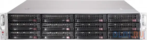 Серверный корпус 2u supermicro cse-826be2c-r741jbod 740 вт чёрный, фотография 1