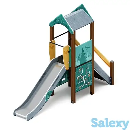 Играйте с нами (тайга) - дик 2.01.1.01-13 - игровой комплекс h=1200, фотография 2