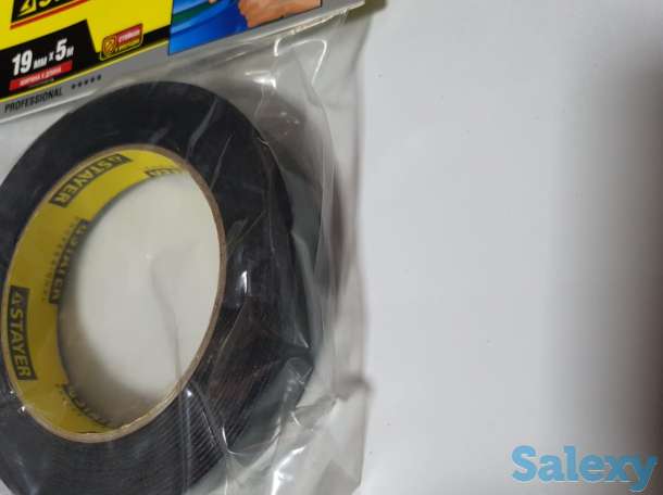 Лента клейкая монтажная на вспененной основе черная Stayer (19мм х 5м), фотография 1